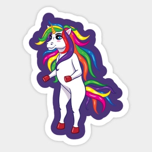 Standing Unicorn Sticker